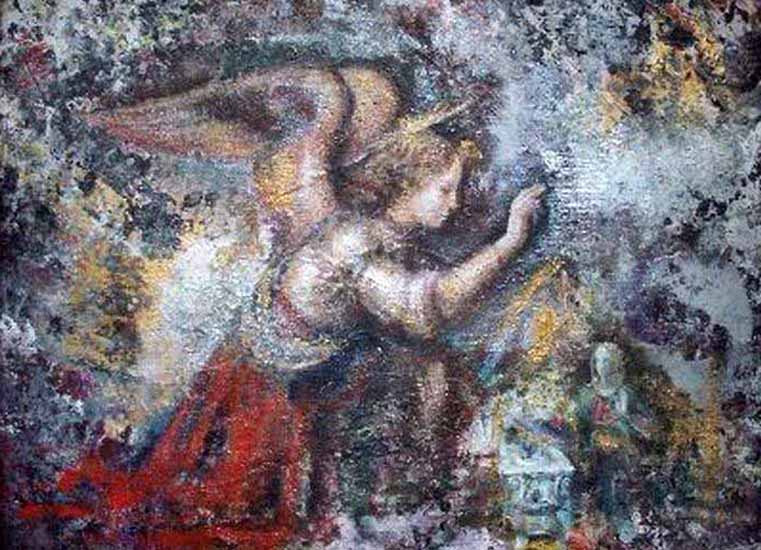 Leonardo Da Vinci inspired angel study