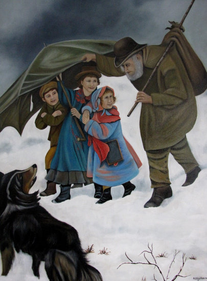 onder moeders paraplu