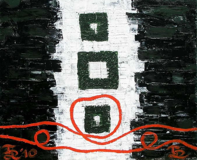 2 Red Lines & 3 Green Squares