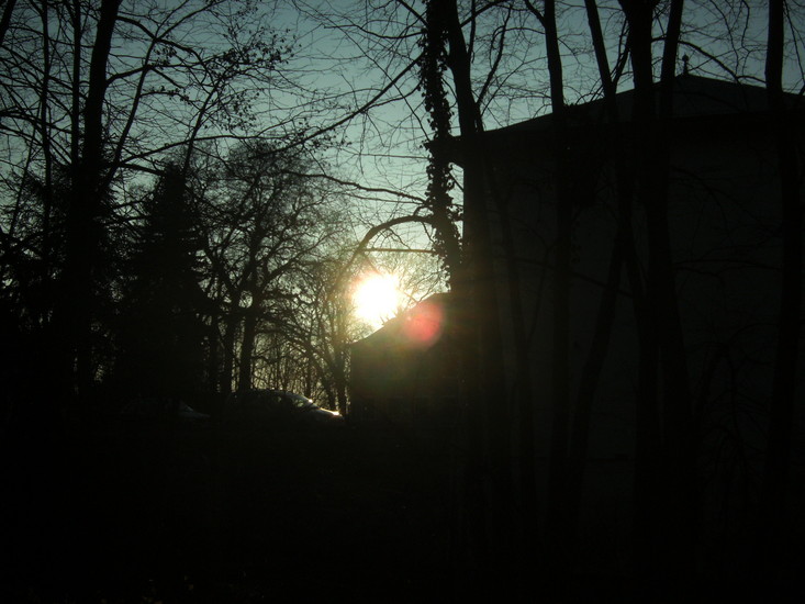 Lichtpuntje op een donkere dag