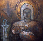 moedergodinnen, een van de eerste godheden die in prehistorische tijden werden vereerd. Zij spelen een grote rol in de antieke godsdiensten.