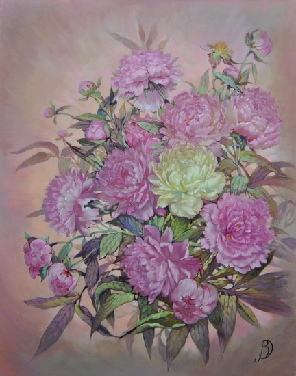 Romantische pioenrozen