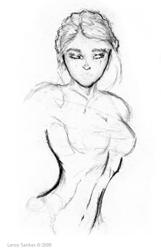 Her sketch
