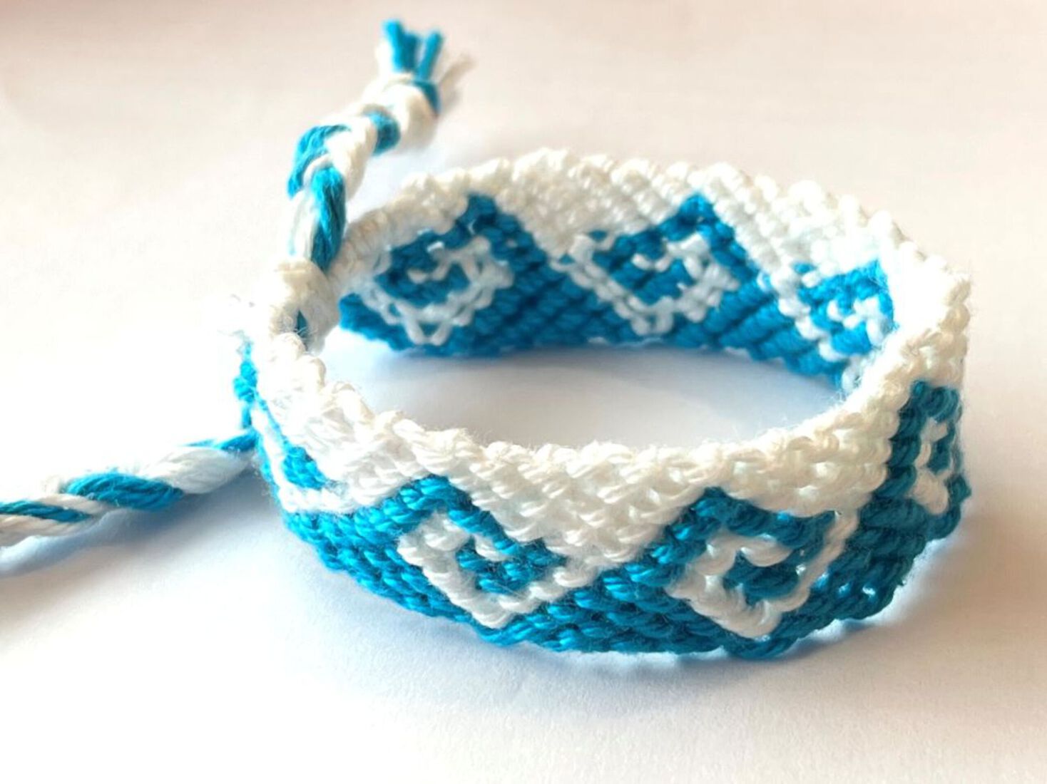 Armbandje macramé Greek Wave Tu/Sw