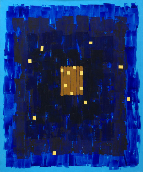 Blauwen, oker en geel