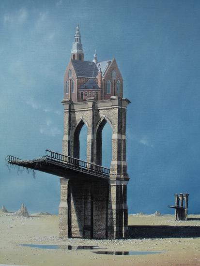 Maassluis op de brug