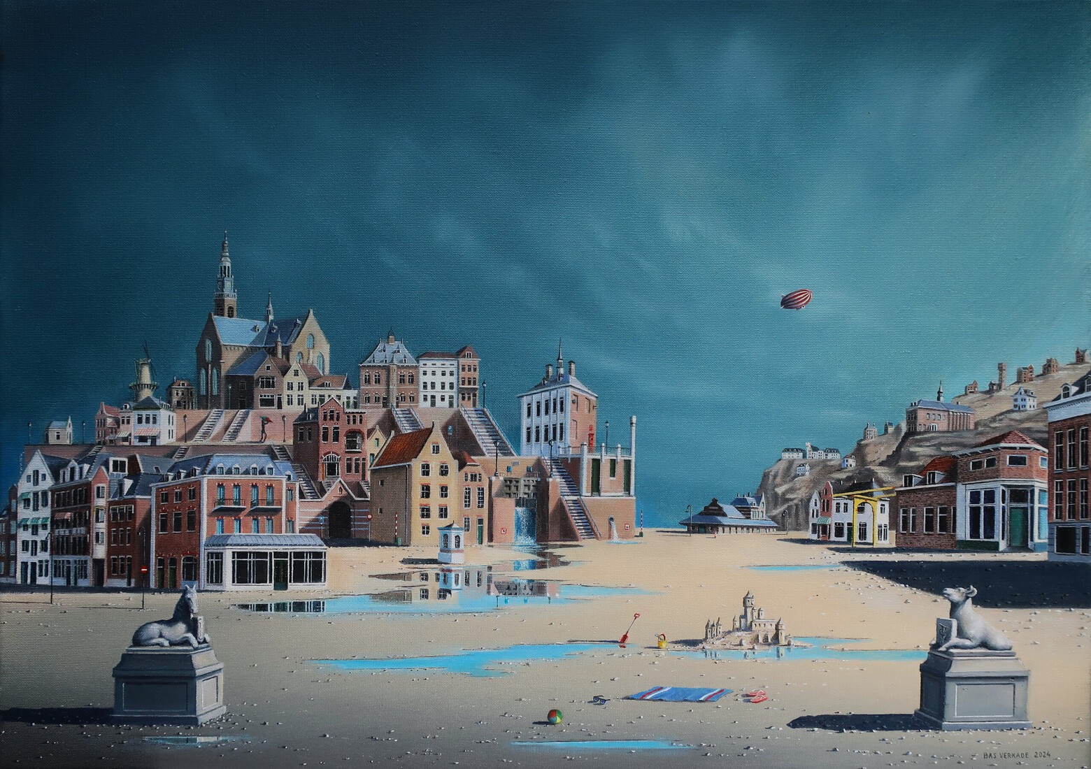 Badgast in Maassluis