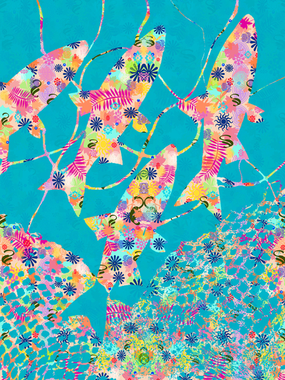 vissen op het koraalrif