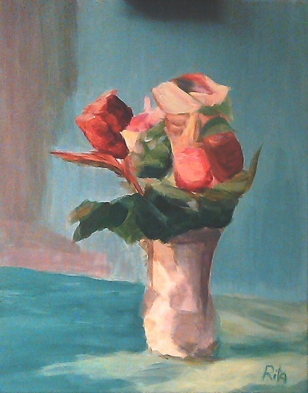 vaas met bloemen