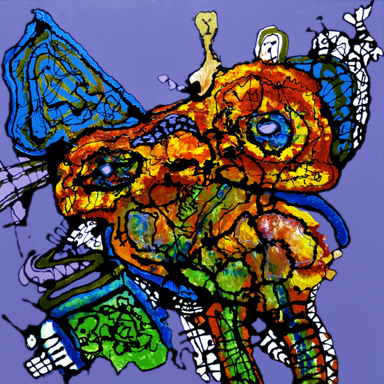 Ancient Elephant with Passengers