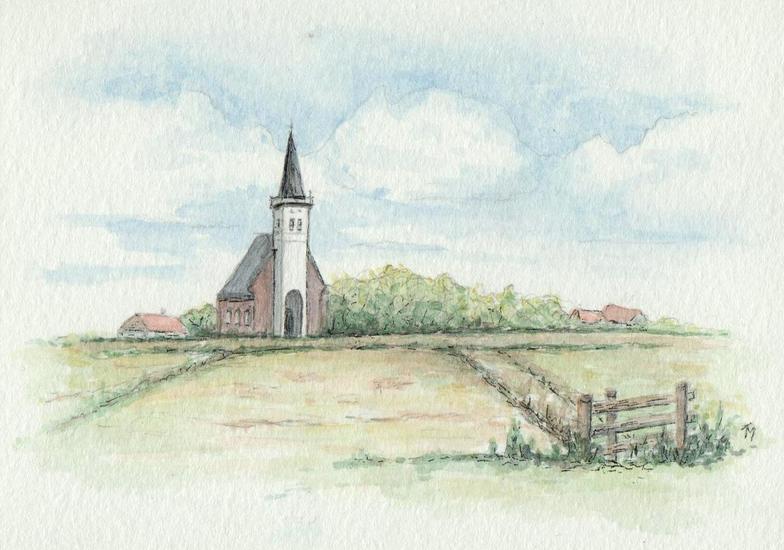 Witte kerkje Den Hoorn Texel