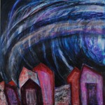 Schilderijen gemaakt op canvasdoek of hout. Ik gebruik acrylverf, gels, mediums, zand en papier.