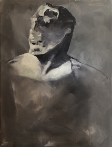 Friezen en metopen van Griekse tempels tonen de strijd tussen goden en giganten, tussen lapithen en centauren, tussen amazones en Grieken. Reliëfs beelden de oorlog uit tussen Grieken en Trojanen. Veel van deze reliëfs zijn beschadigd en doen mij denken aan de verminkte soldaten en burgers in Oekraïne. Deze beschadigde beelden inspireerden mij tot een reeks schilderijen, een poging om de gruwel van weer een nieuwe oorlog te kunnen vatten.