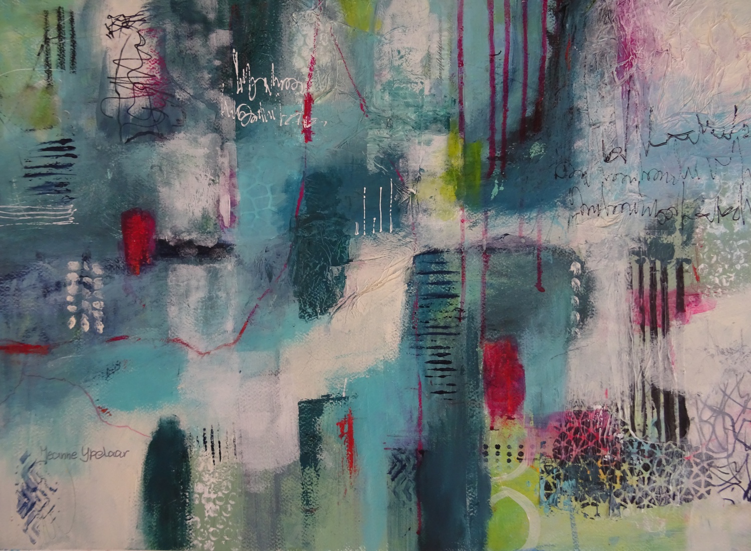 Green yellow and red