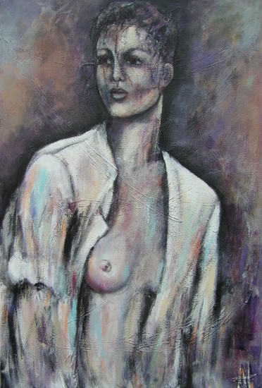 MODEL MET KORTE MOUW