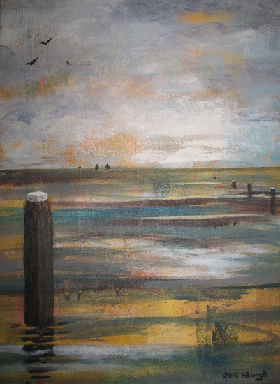 Meerpalen aan zee