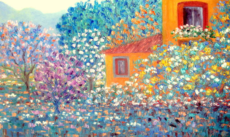 A house in the mountains.