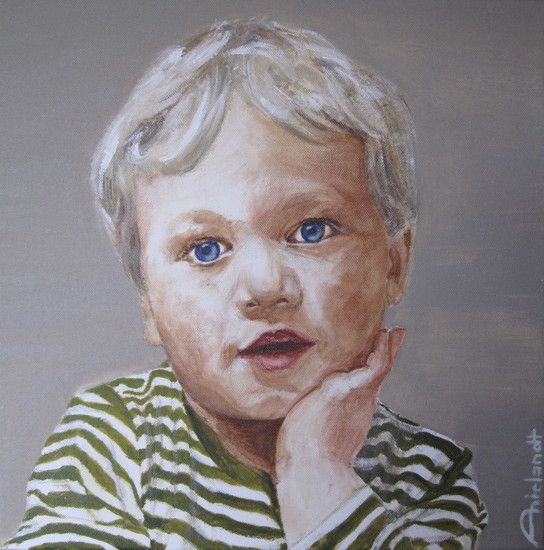 portret van Yeno, 3 jaar