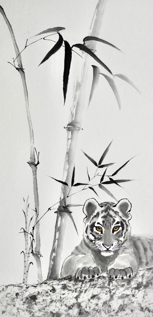 Tiger / bamboo
