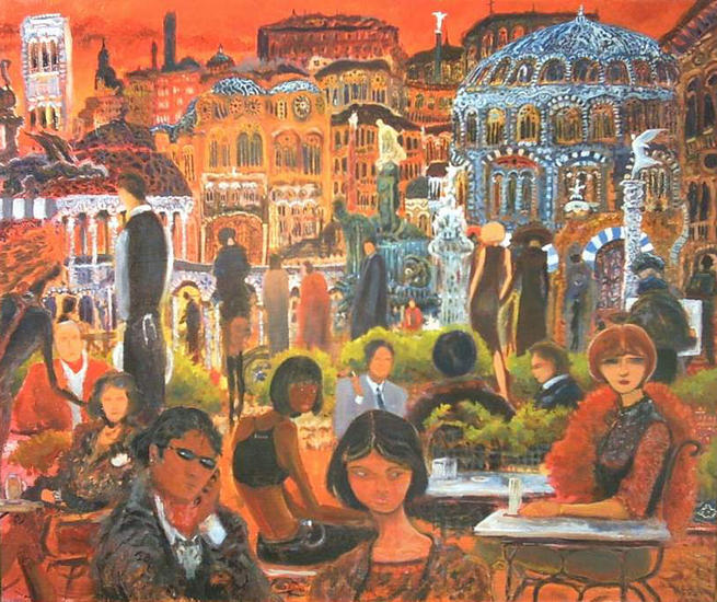 Piazza in rosso Square in red