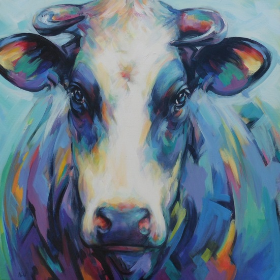 koe schilderij