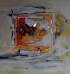 acryl op 3d doek gemengde techniek