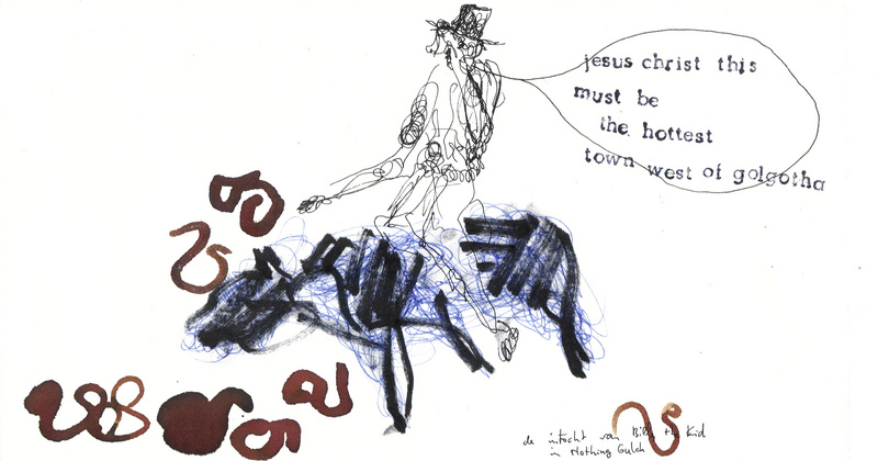 de intocht van Billy the Kid in Nothing Gulch