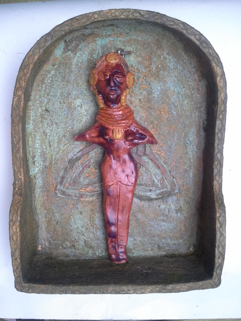 Asjera figurine Godin in Tempel