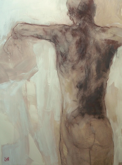 Staand mannelijk figuur.