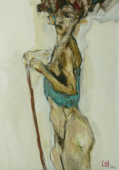 Steunen op een stokje