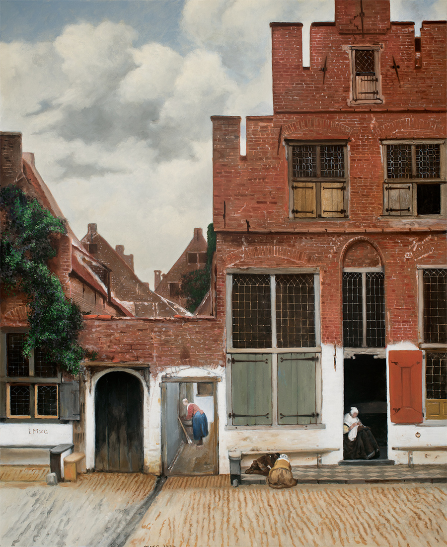 Het straatje - Vermeer door mvc