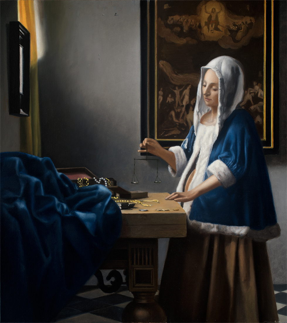Vrouw met weegschaal - Vermeer door mvc