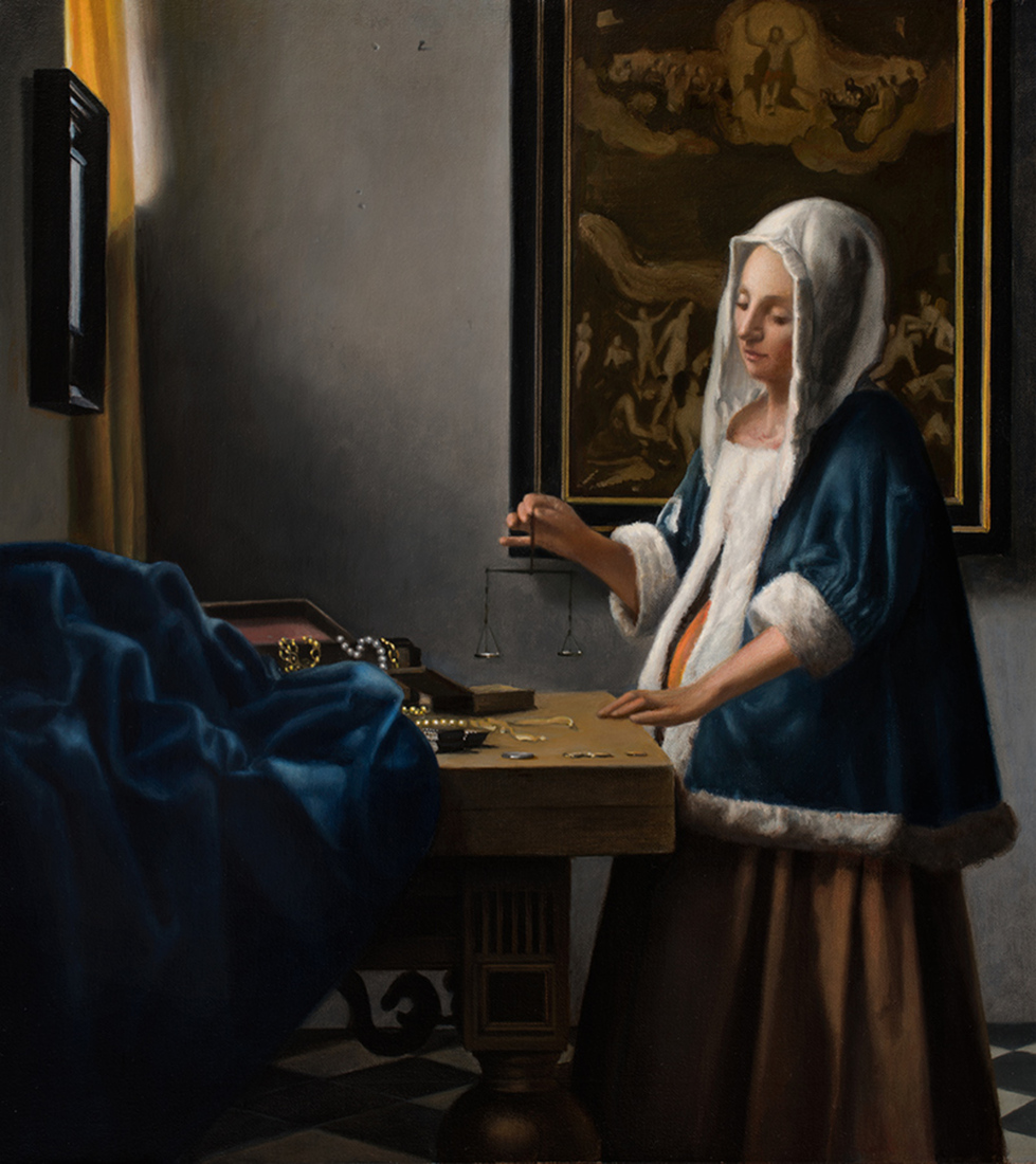 Vrouw met weegschaal - Vermeer door mvc