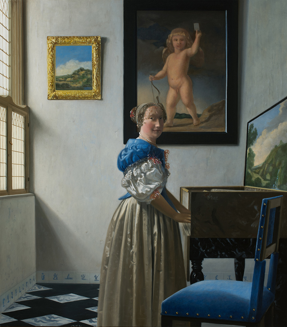 Vrouw aan klavecimbel - Vermeer door mvc