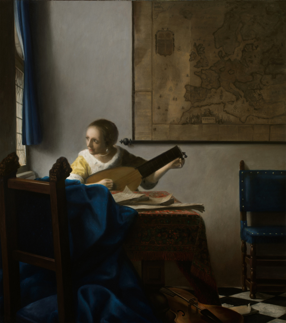Young Woman with a Lute - Vermeer by mvc
