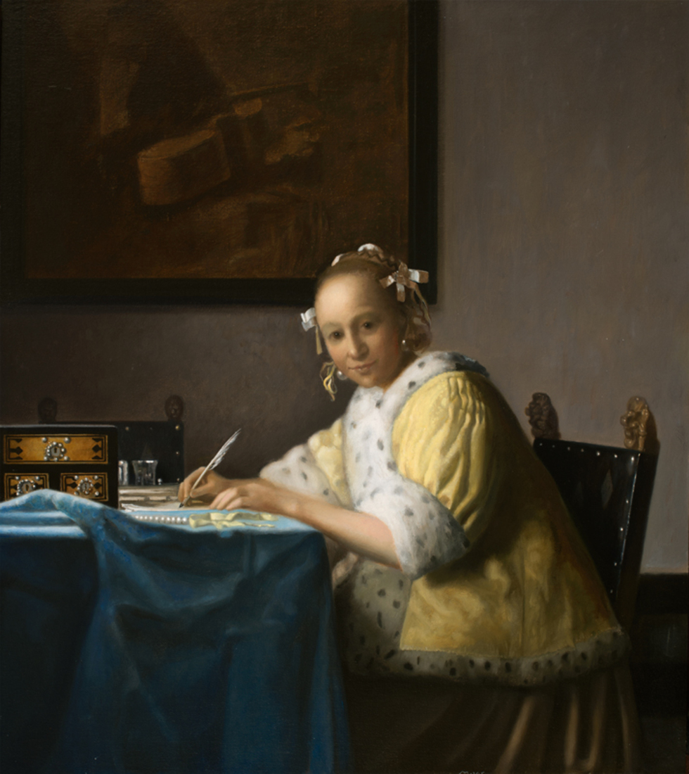Woman writing a Letter -  Vermeer by mvc
