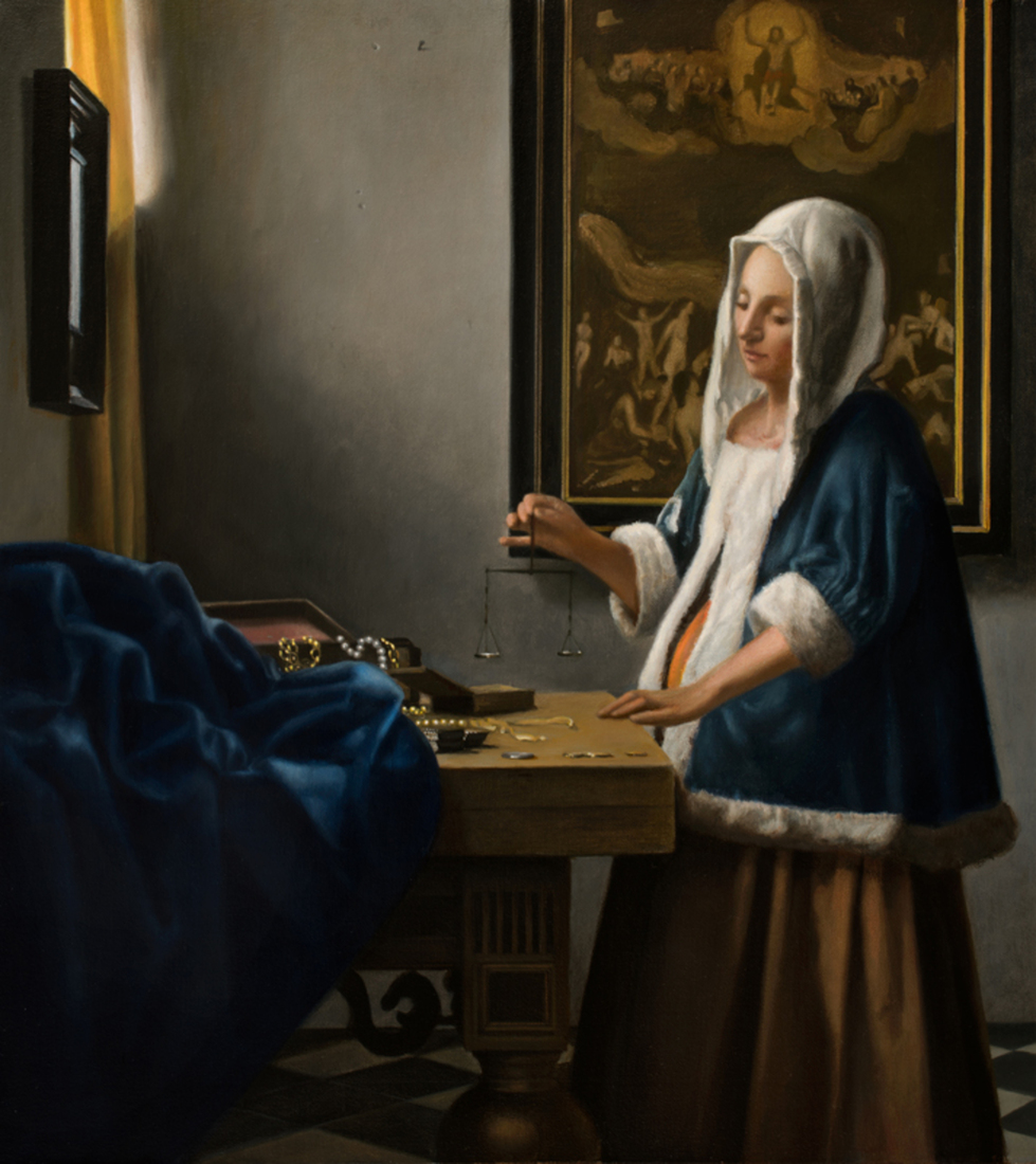Woman holding a Balance - Vermeer by mvc