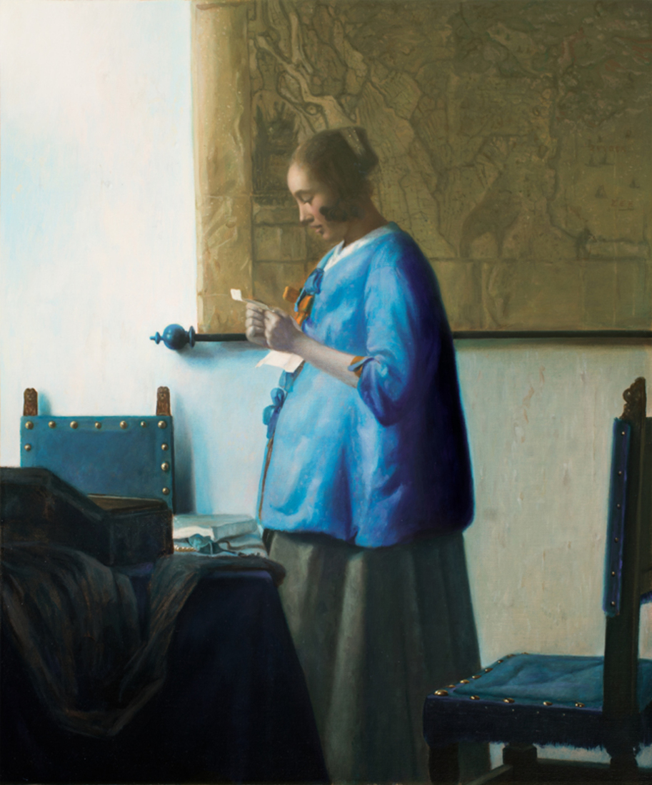 Woman in Blue, reading a Letter - Vermeer by mvc