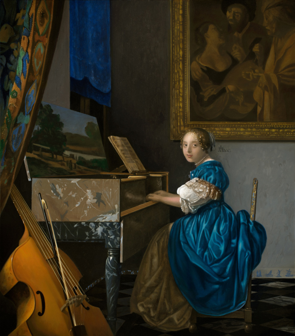 Vrouw aan Clavecimbel - Vermeer door mvc