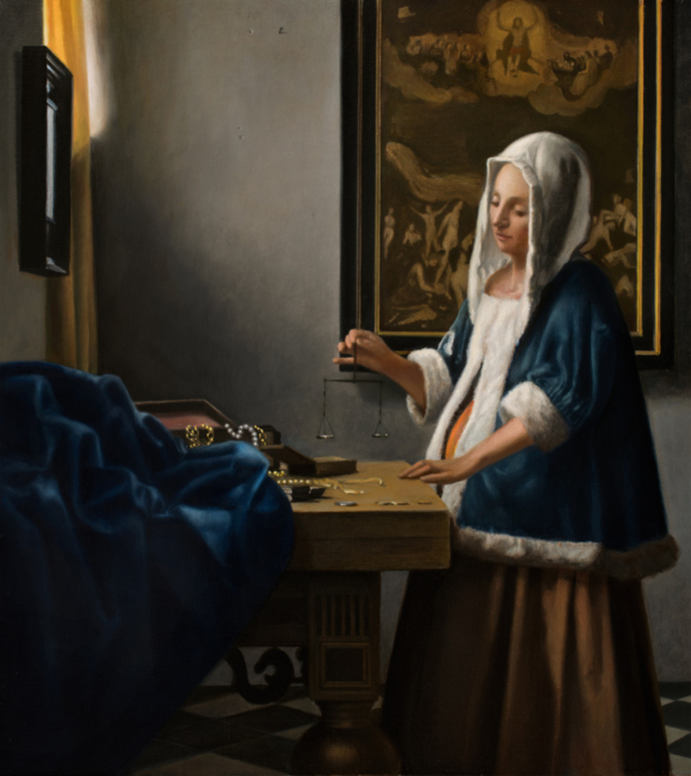 Vrouw met weegschaal - Vermeer door mvc