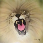 O.I. inkt gecombineerd met airbrush