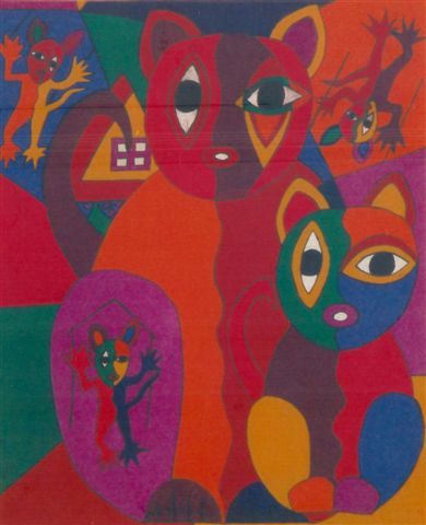 The mouse-house- the cat isn;t welcome-party