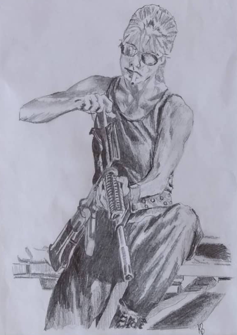 Sarah Connor (study for XL painting)