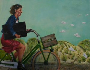 Portretten schilder ik meestal met olieverf. Kinderen zijn een dankbaar onderwerp en ik vind het leuk om in series te werken.  Ik maak realistische portretten en als afwisseling maak ik portretten in Pop Art stijl. Door de kleuren ontstaat een andere dimensie. 