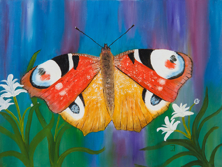 Vlinder Dagpauwoogje