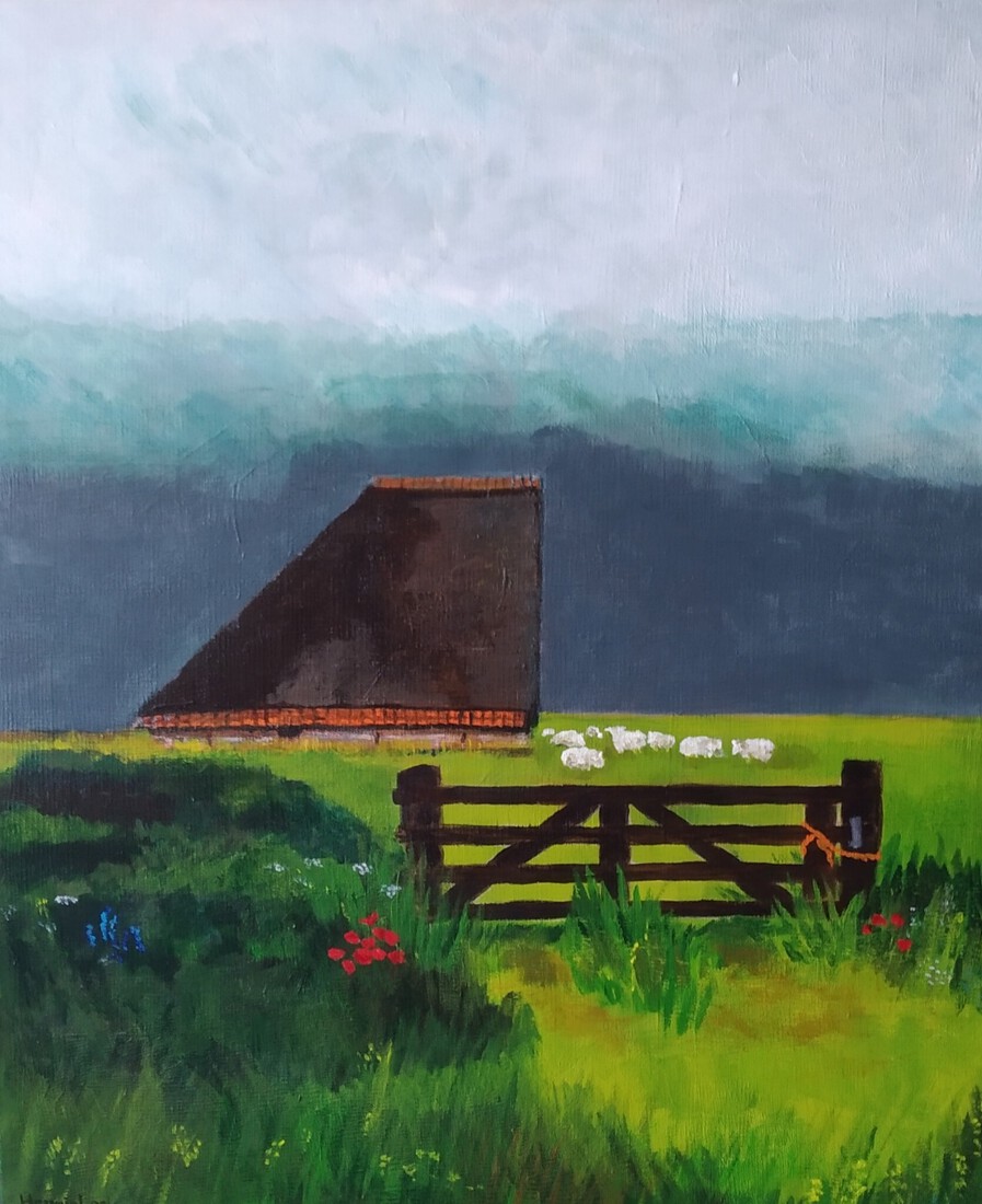 Texel, dreigende lucht