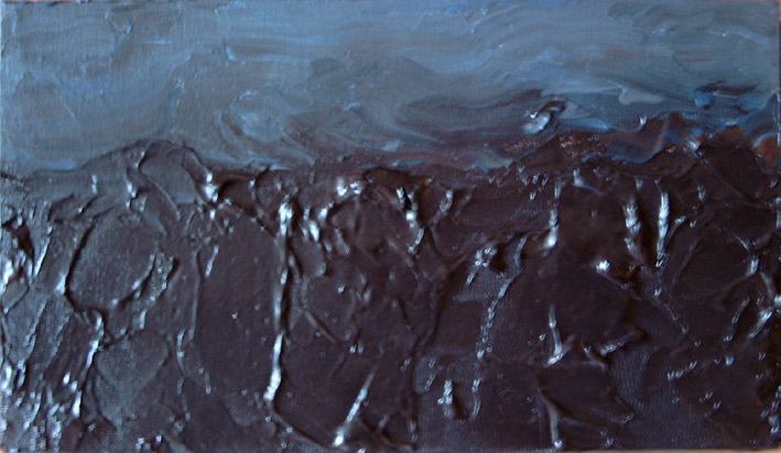 blue landscape