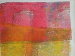 Monoprint Afdrukken gemaakt met behulp van een gelli plate
Abstract werk