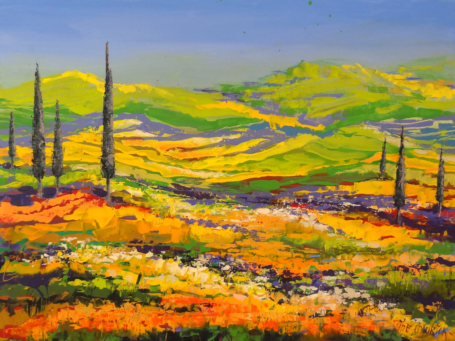 With a view of green hills