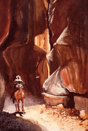 Camel Man Petra Jordanie